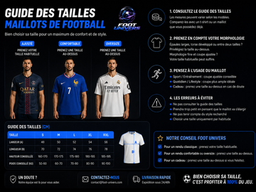Comment bien choisir la taille de son maillot de football ?
