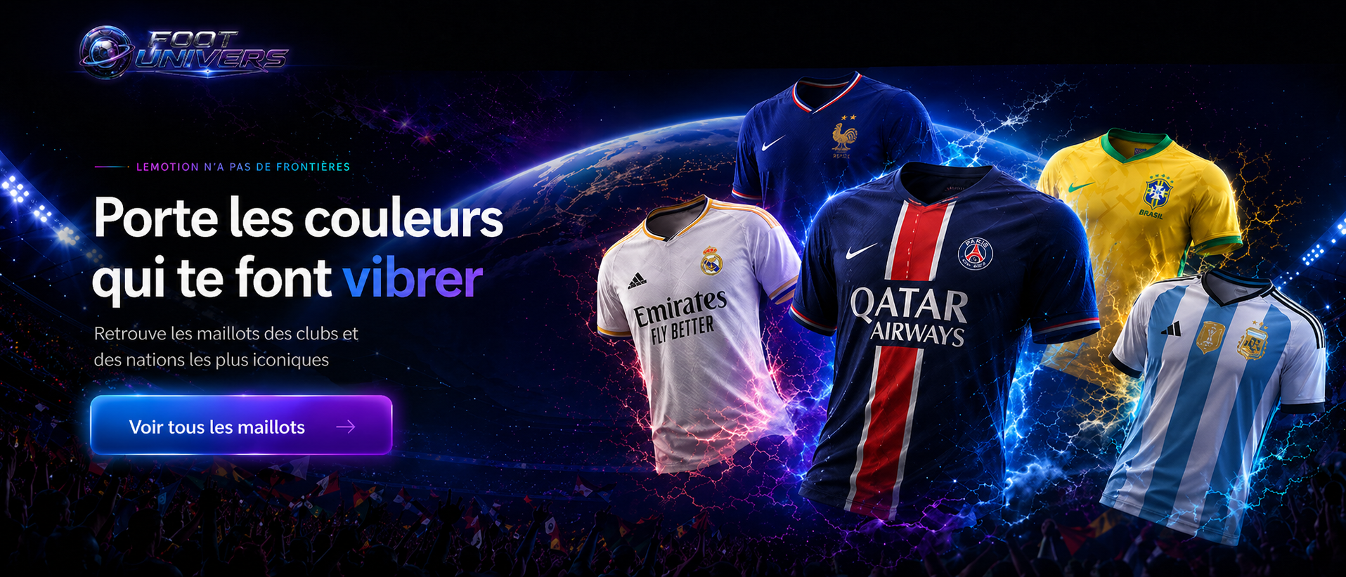 FOOT UNIVERS - Maillots de football clubs et nations